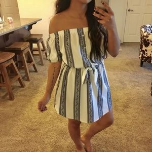NWOT off the shoulder boho dress